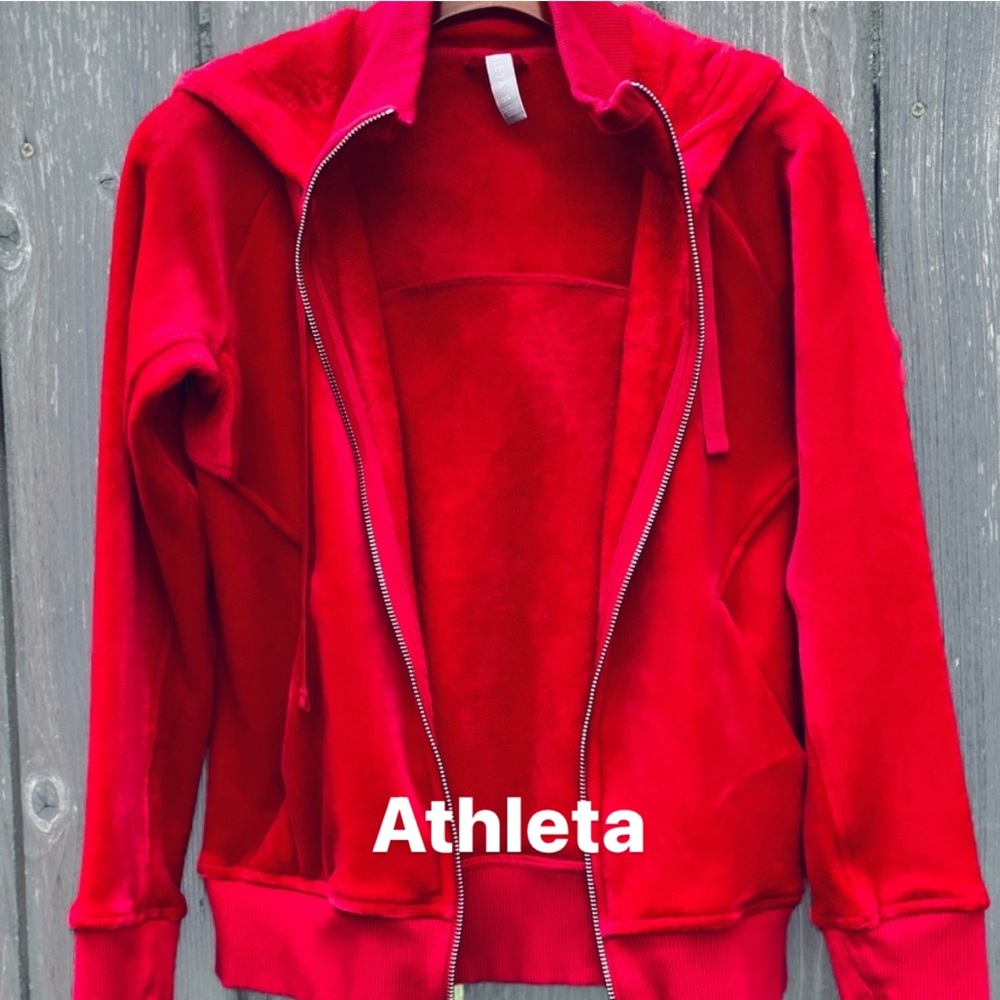 Athleta velvet jacket.